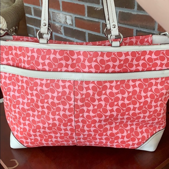 Coach Signature Stripe Baby (laptop) Bag - Picture 2 of 5